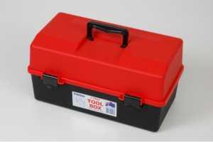 3 Cantilever Tray Tool Box - Red/Black