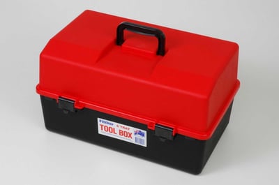 6 Cantilever Tray Tool Box - Red/Black