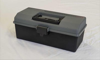 Mini Tool Box - No Tray - Gun Metal Grey/Black