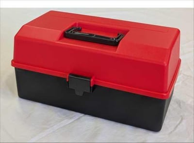 Small Tool Box - No Tray - Red/Black