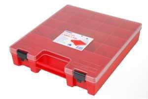 Ezi-Pak Carry Cases - Red with Clear Lid